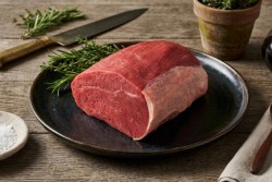 Beef round-eye uncut